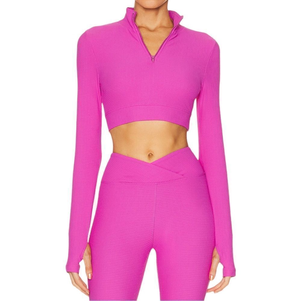 YEAR OF OURS Eva Thermal Cropped Long Sleeve Top S